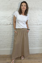 Suzy D Linen Maxi Skirt