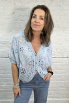 The Nell Embroidery Cotton Crochet Top