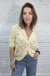 The Nell Embroidery Cotton Crochet Top