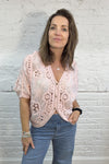 The Nell Embroidery Cotton Crochet Top