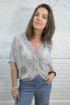 The Nell Embroidery Cotton Crochet Top