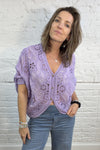 The Nell Embroidery Cotton Crochet Top