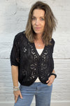 The Nell Embroidery Cotton Crochet Top