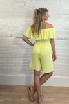 Seaside Breeze Off-Shoulder Playsuit