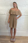 Seaside Breeze Off-Shoulder Playsuit