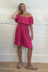 Seaside Breeze Off-Shoulder Playsuit