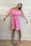 Seaside Breeze Off-Shoulder Playsuit