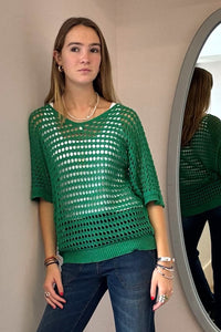 Fishnet Knit Jumper