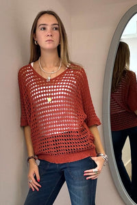 Fishnet Knit Jumper