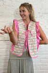 Rose Bud Quilted Gilet