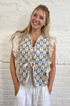 Rose Bud Quilted Gilet