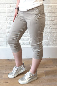 Zip Detail Crop Trouser