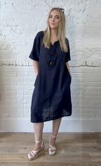 Cotton Toggle Dress