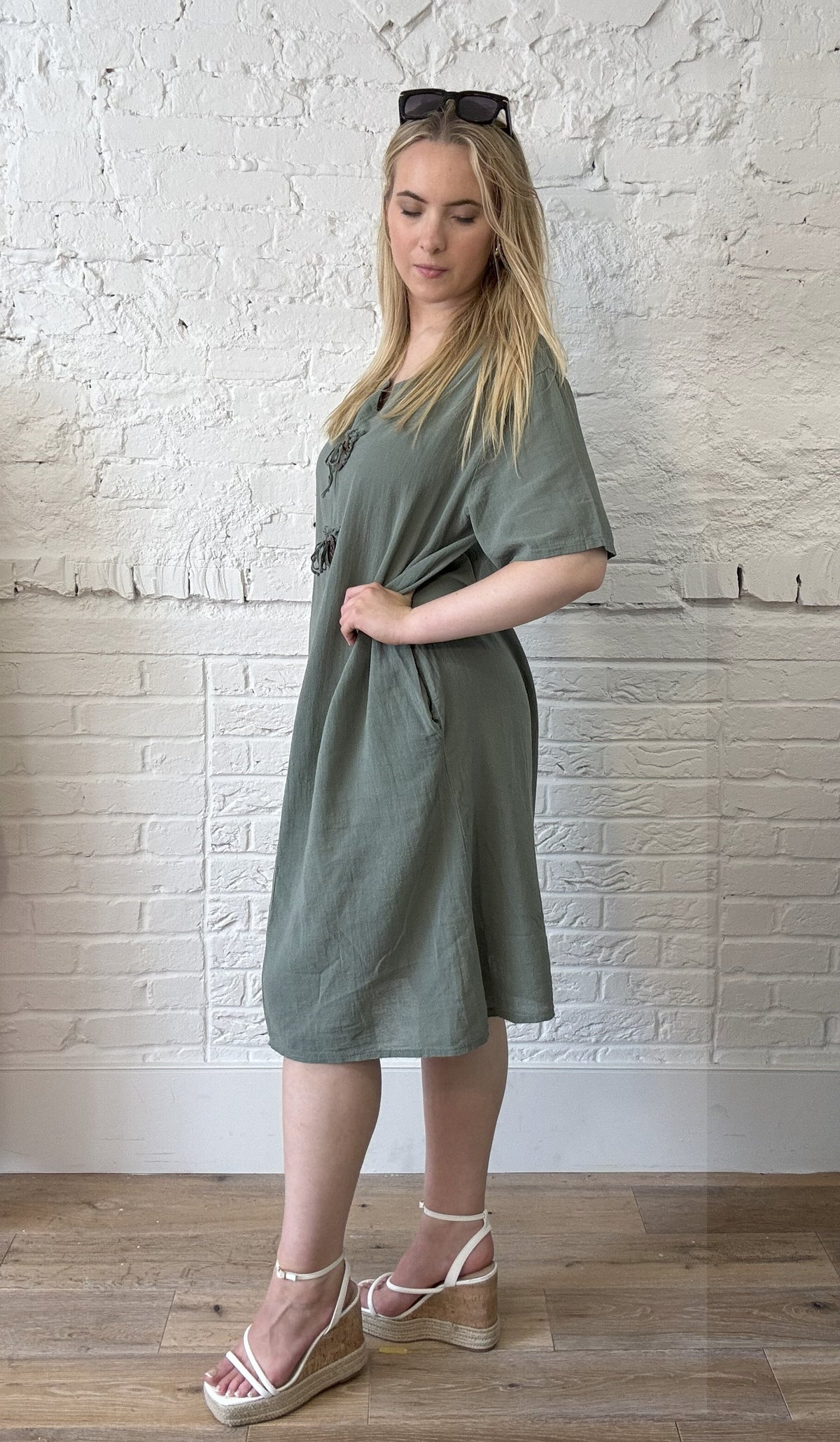 Cotton Toggle Dress
