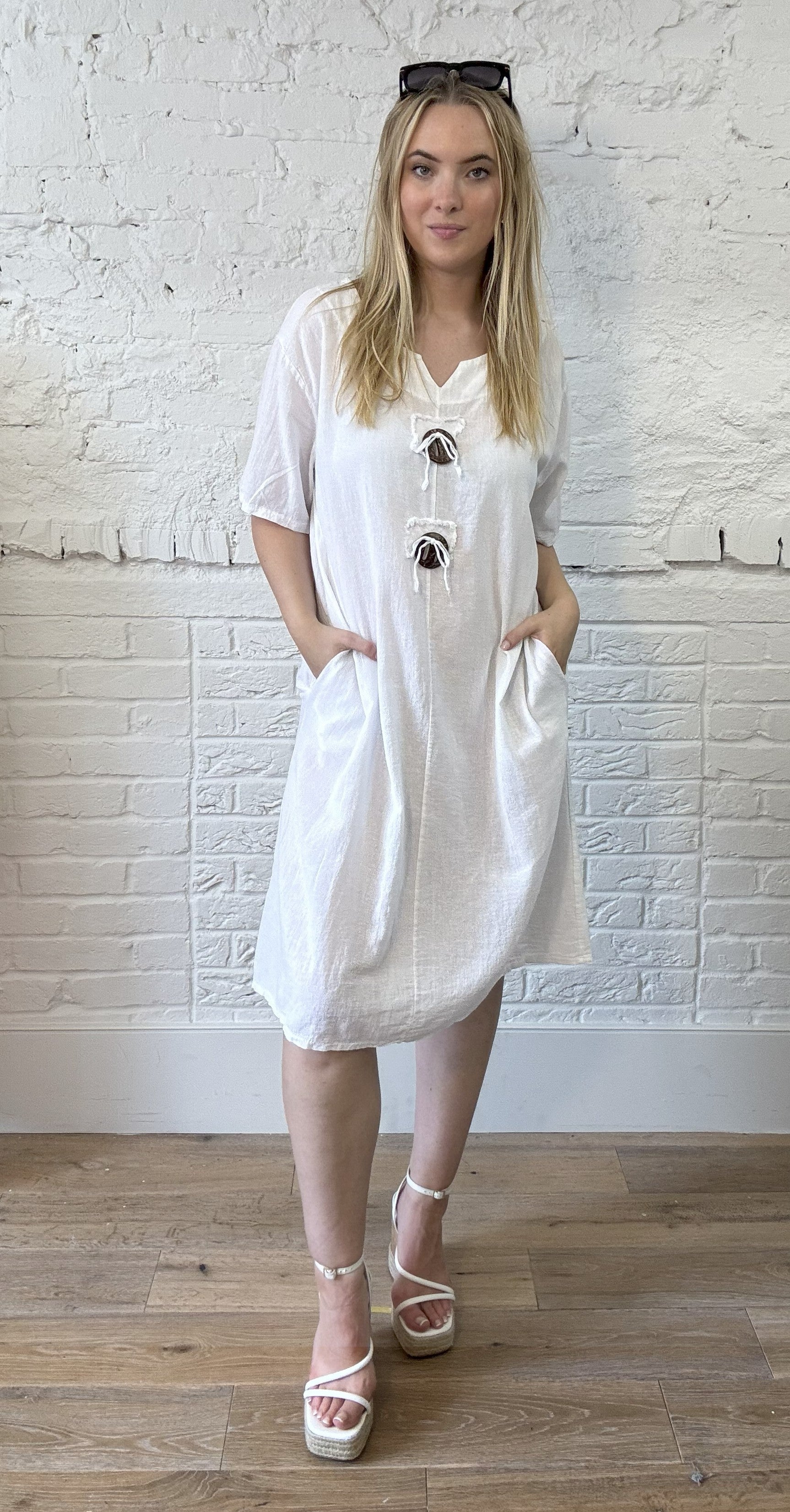 Cotton Toggle Dress
