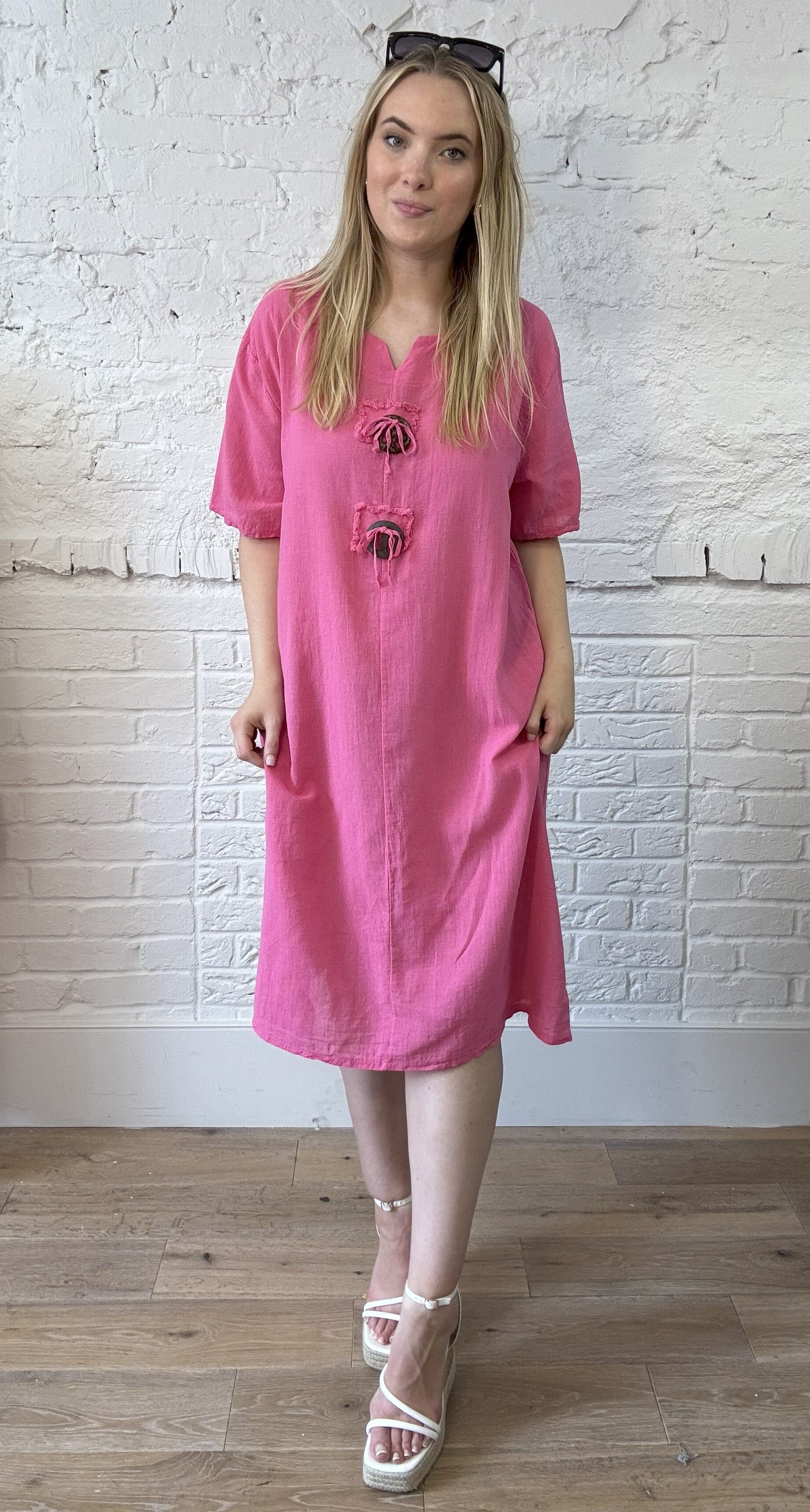 Cotton Toggle Dress