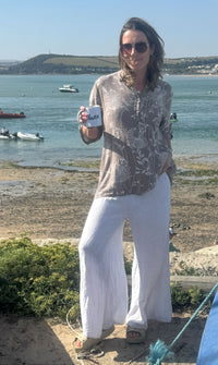 Dandelion Dream Roll-Sleeve Top