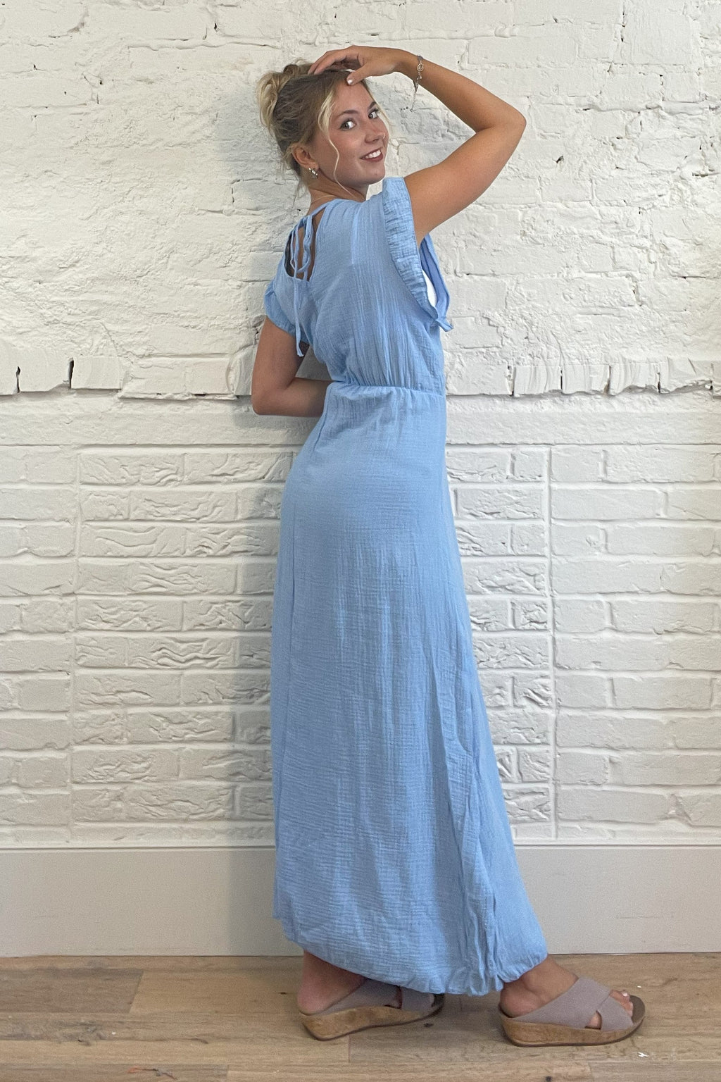 Capri Cheesecloth Maxi Dress