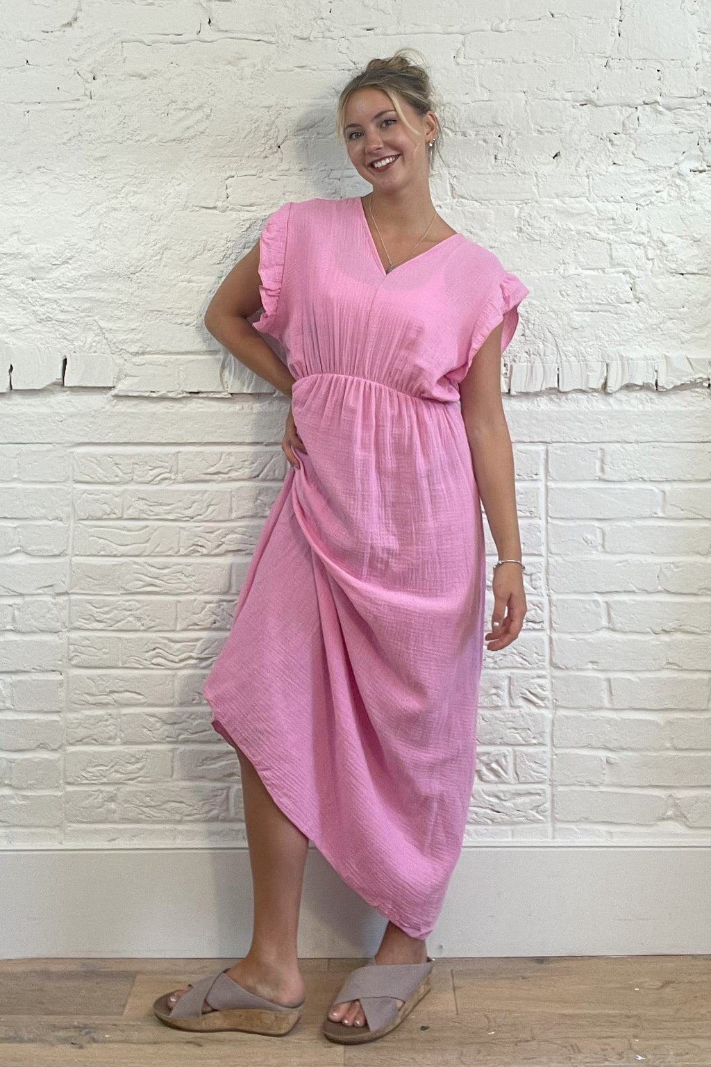 Capri Cheesecloth Maxi Dress