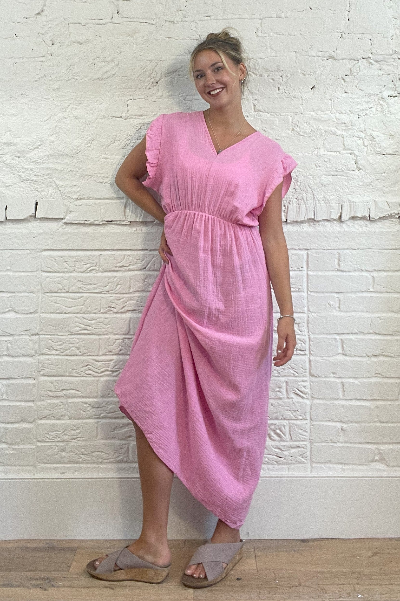 Capri Cheesecloth Maxi Dress