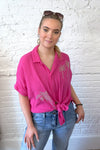 Embellished Palm Tree Shirt