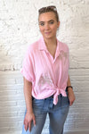 Embellished Palm Tree Shirt