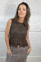 Brianna Lace Detail Top