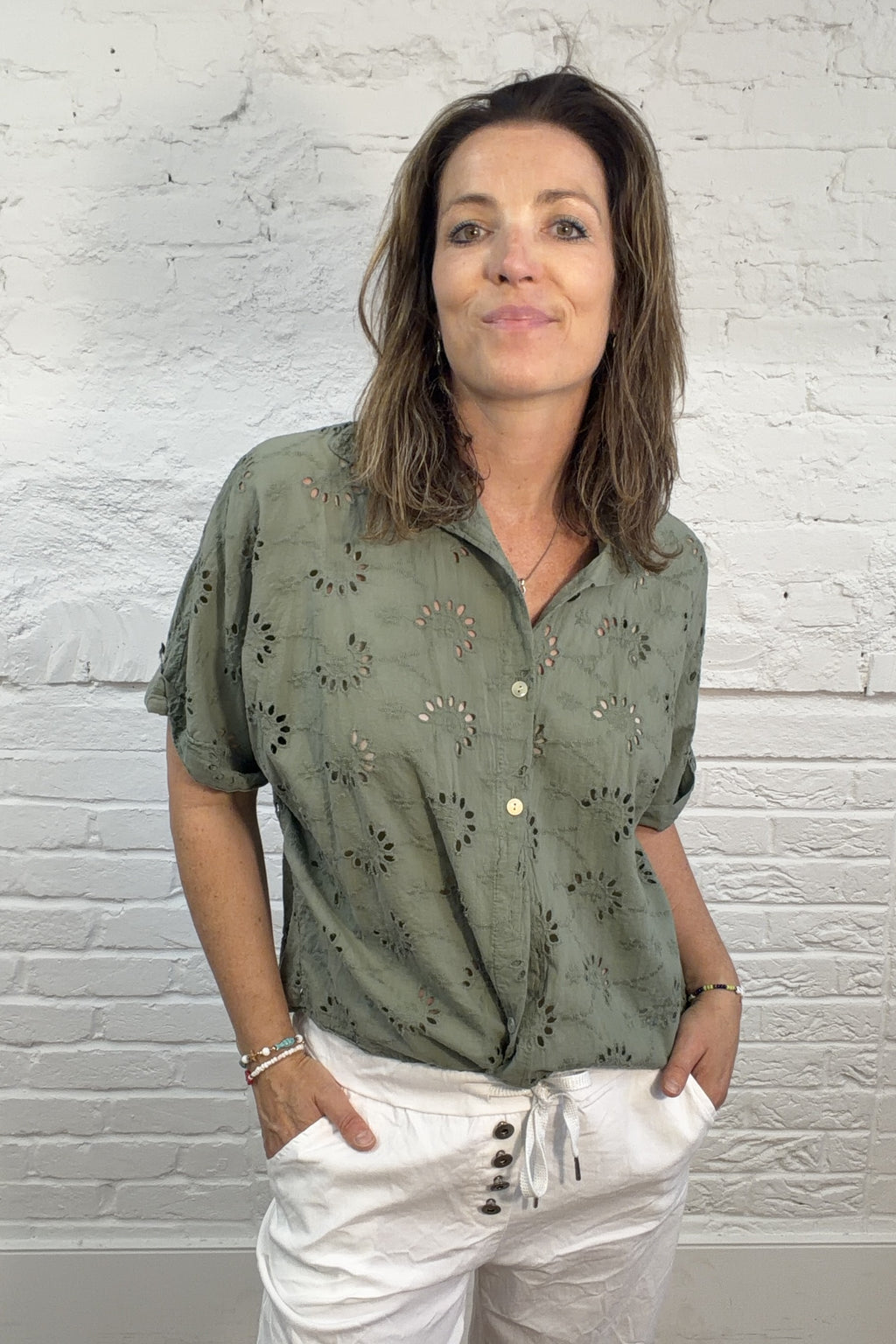 The Dalia Broderie Shirt