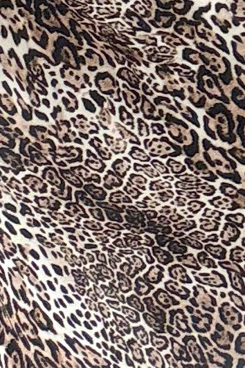 Leopard Print Slip Style Skirt