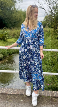 Sapphire Petals Dress