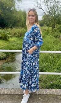 Sapphire Petals Dress