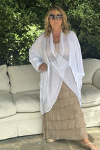 The Sakura Silk Trim Top