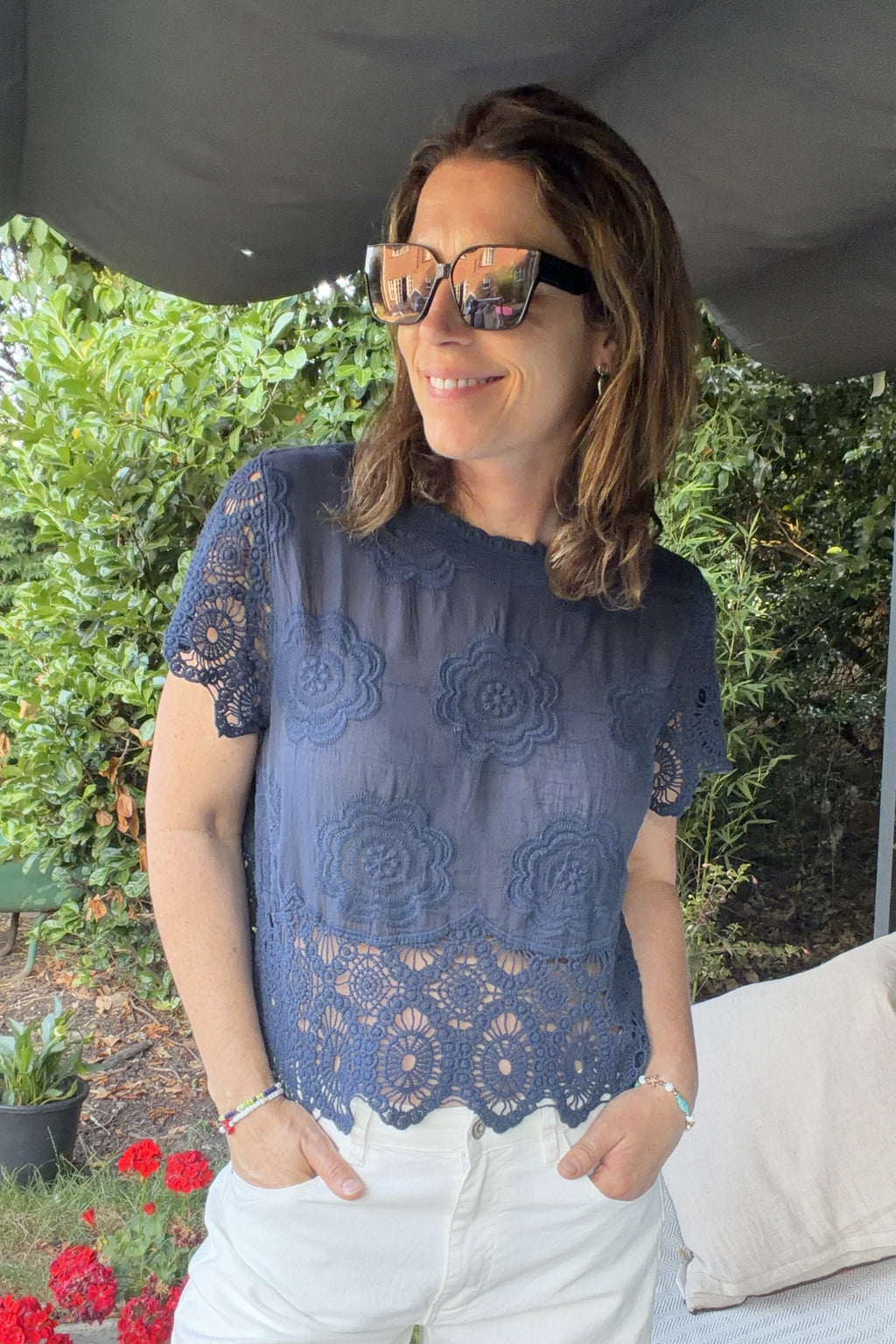 Anica Lace Detail Top