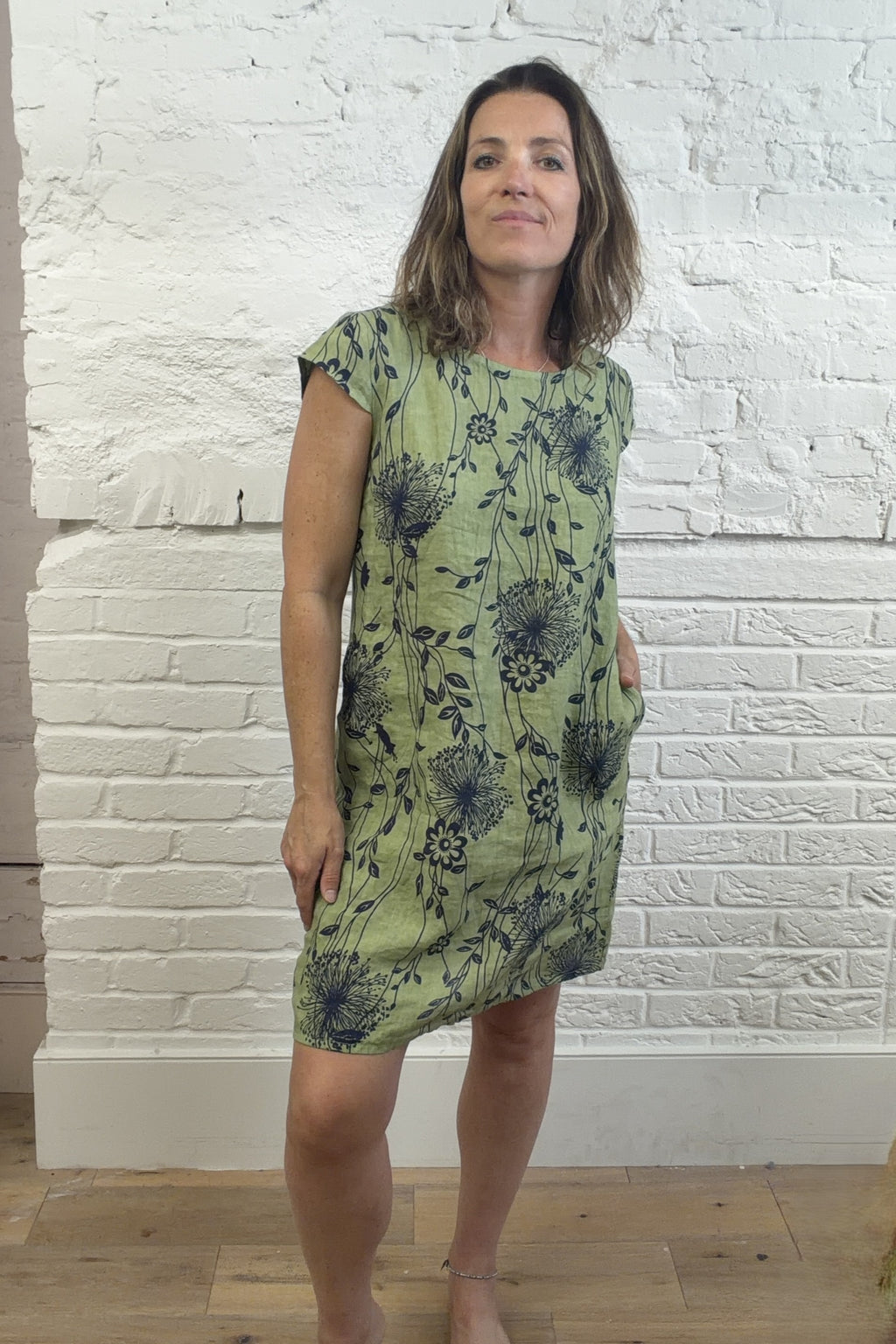 Aster Linen Dress