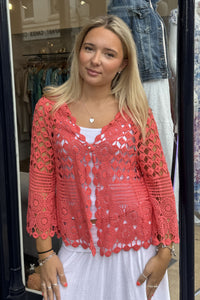 Pearl Crochet Cardigan