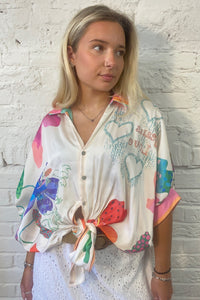 Melody Tie-Front Blouse