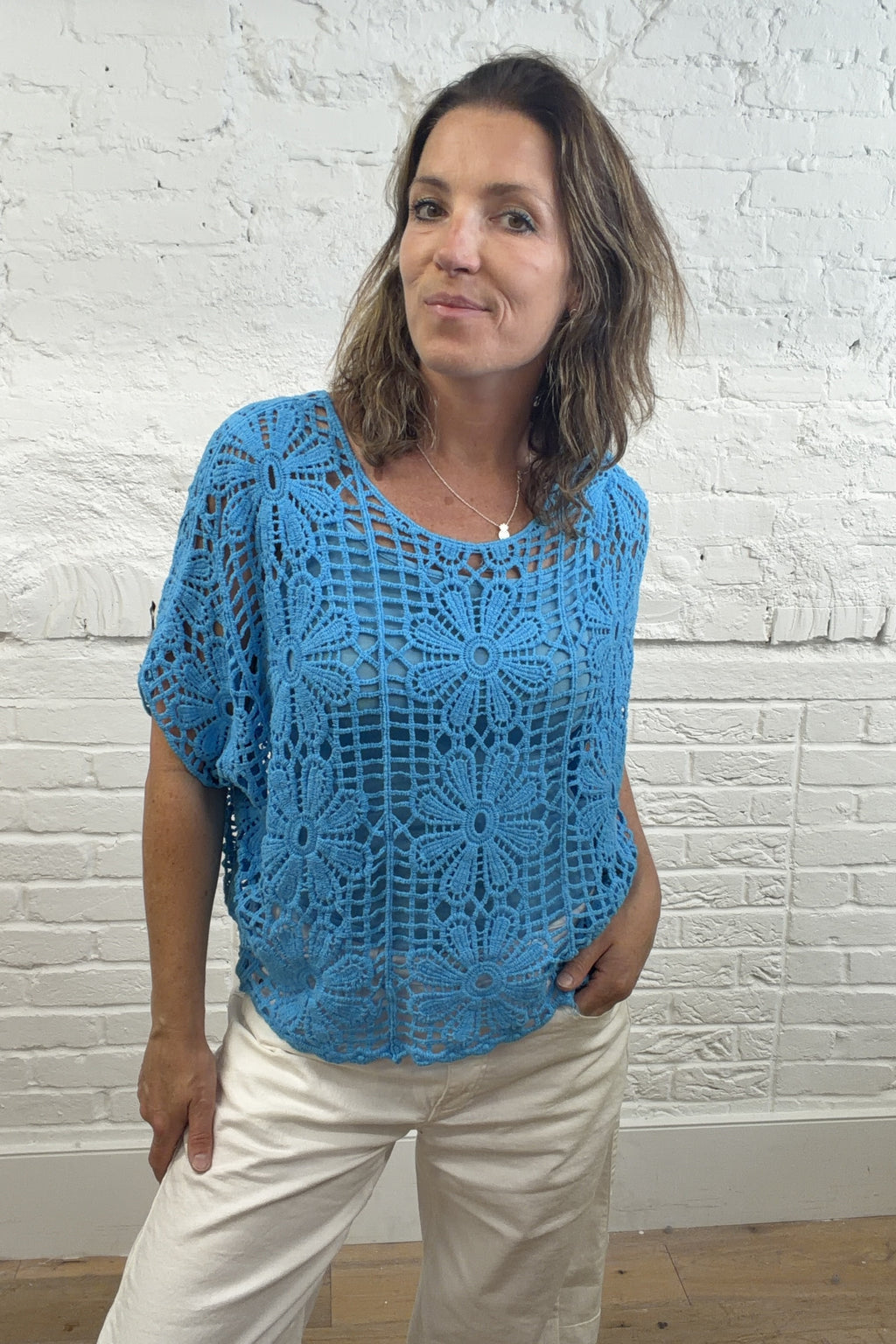 The Allona Double-Layer Crochet Top