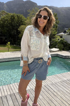 The Zuri Relaxed Fit Denim Shorts