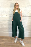 100% Linen Dungarees with Front Pockets