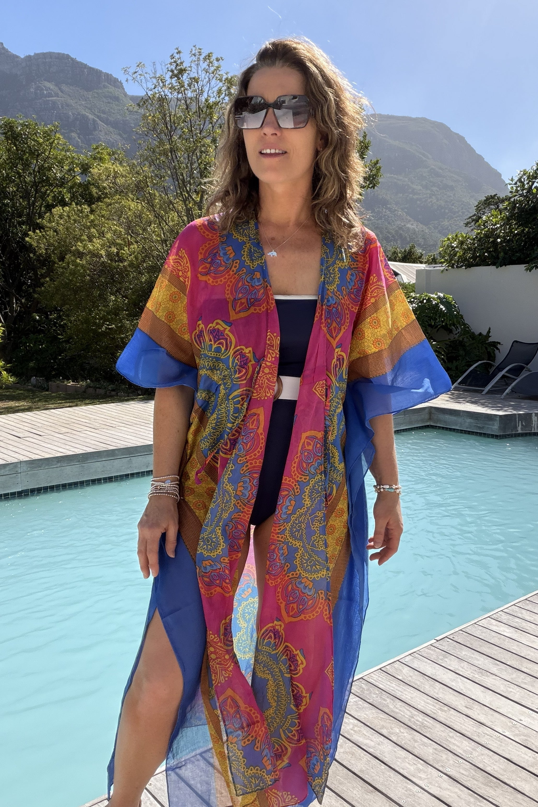 The Arya Mandala Print Cotton Kaftan
