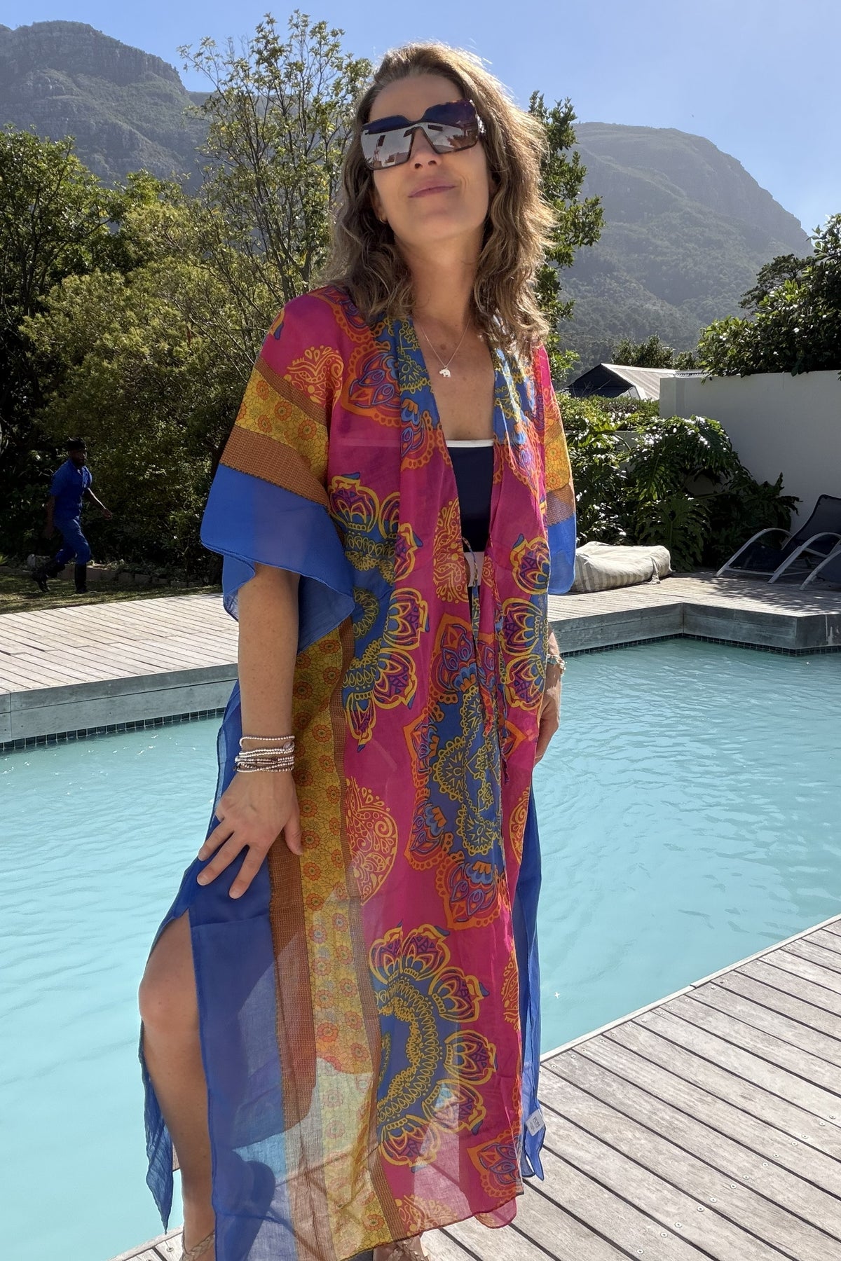 The Arya Mandala Print Cotton Kaftan