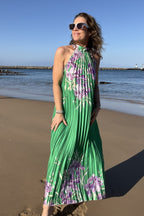 Mina Pleated Maxi Dress