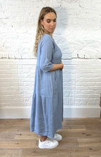 100% Linen Tiered Dress