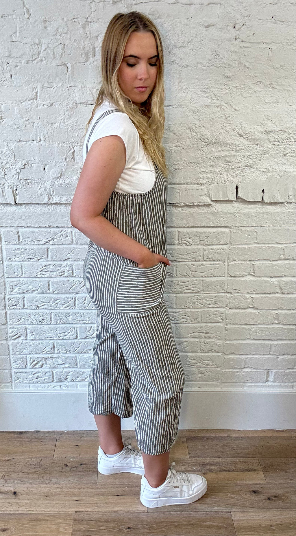 Pinstripe Dungarees