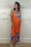 Mina Pleated Maxi Dress