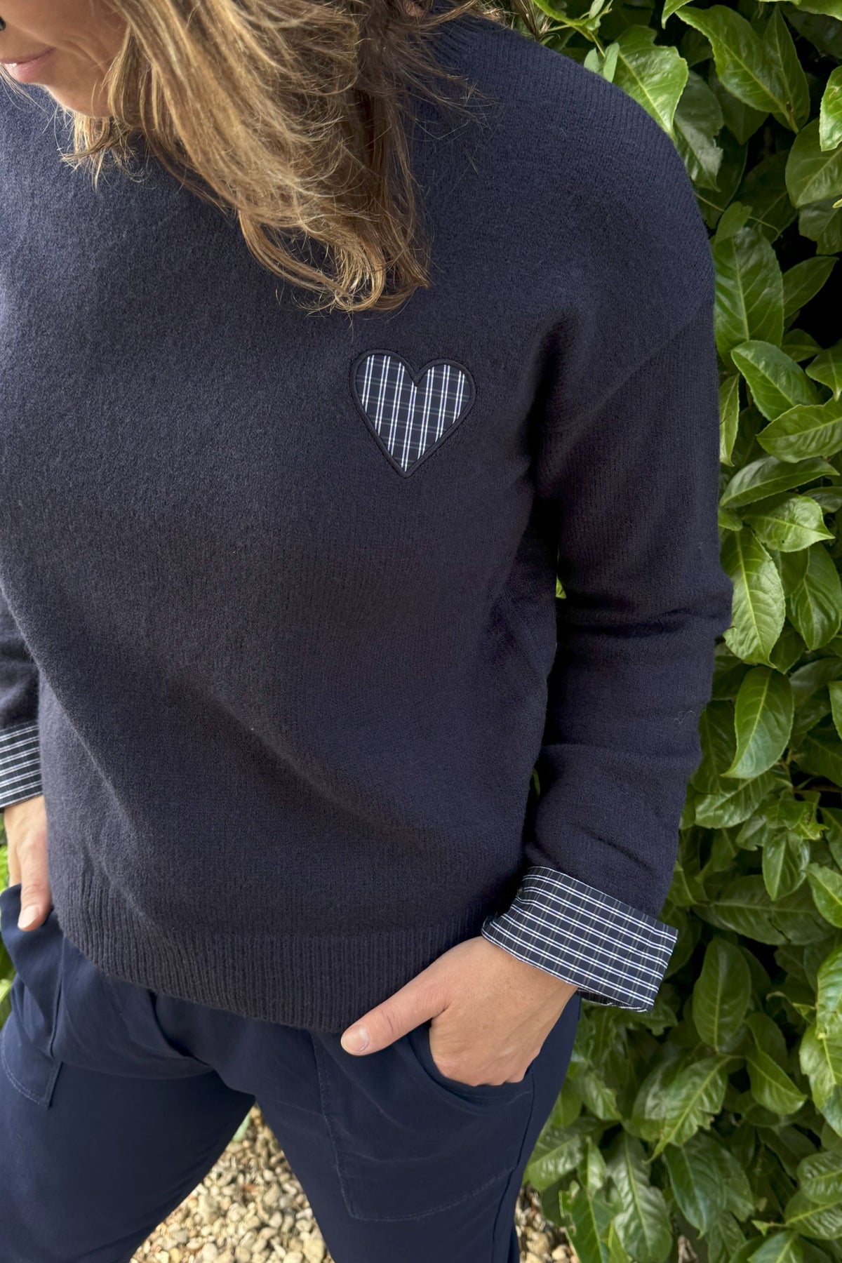 Oxford Heart Sweater