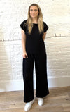 Pleated Cap Sleeve Top And Trouser Set