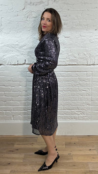 The Breeze Midi Sequin Dress
