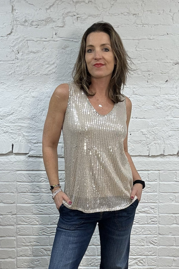 The Sorsha Sequin Top
