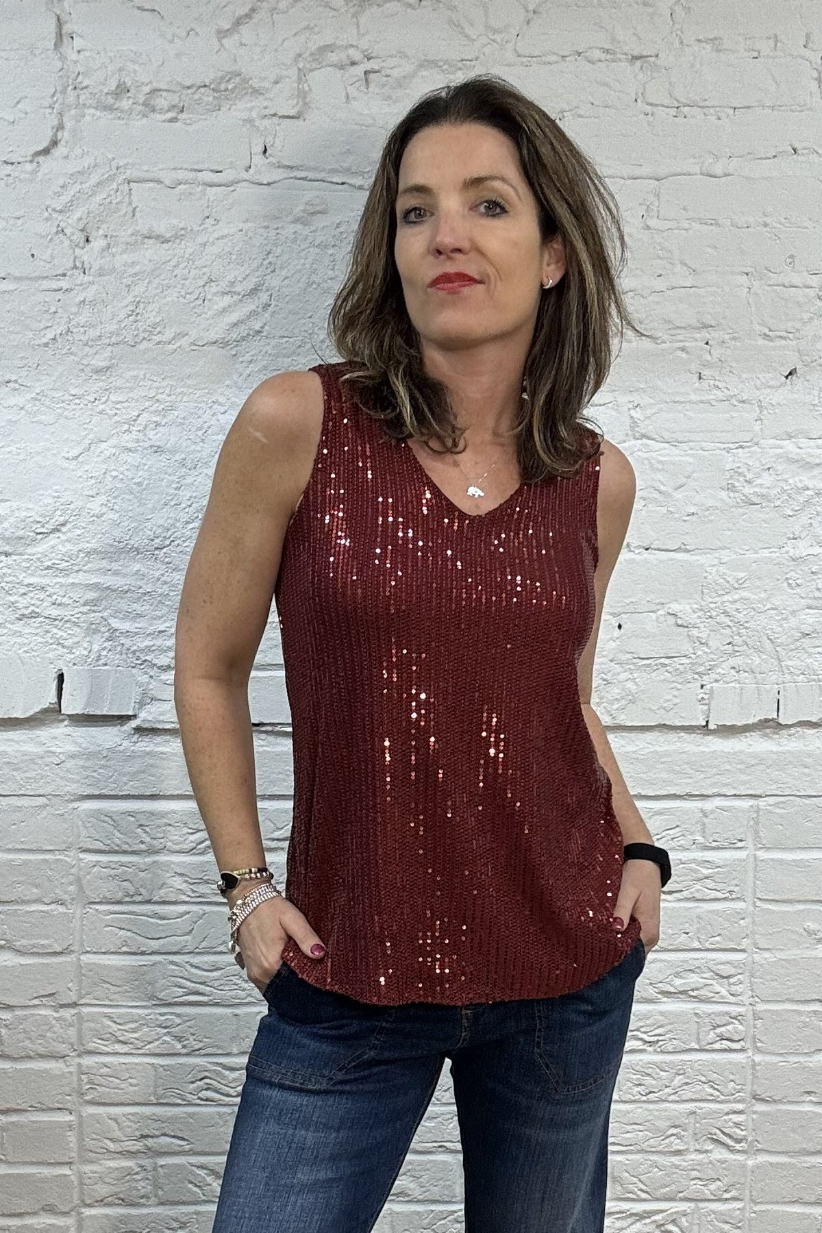 The Sorsha Sequin Top